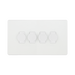 BG Evolve Pearl White 4G Dimmer Switch PCDCL84W – front view