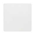 BG Evolve Pearl White Single Blank Plate PCDCL94W