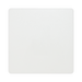 BG Evolve Pearl White Single Blank Plate PCDCL94W