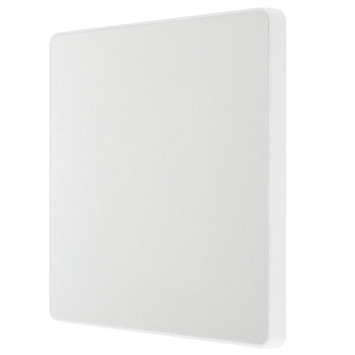 BG Evolve Pearl White Single Blank Plate PCDCL94W - view 3