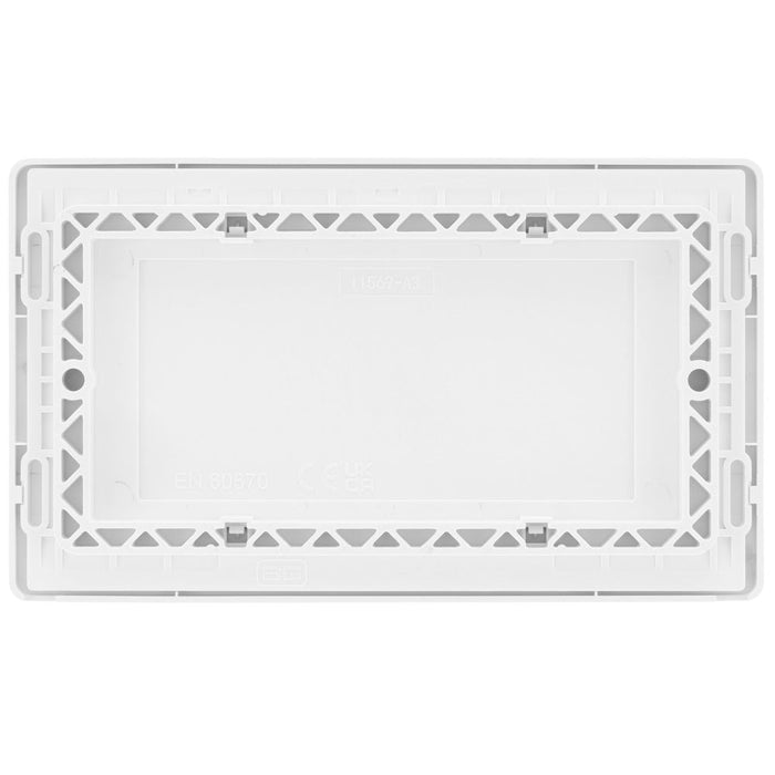 BG Evolve Pearl White Double Blank Plate PCDCL95W - view 4