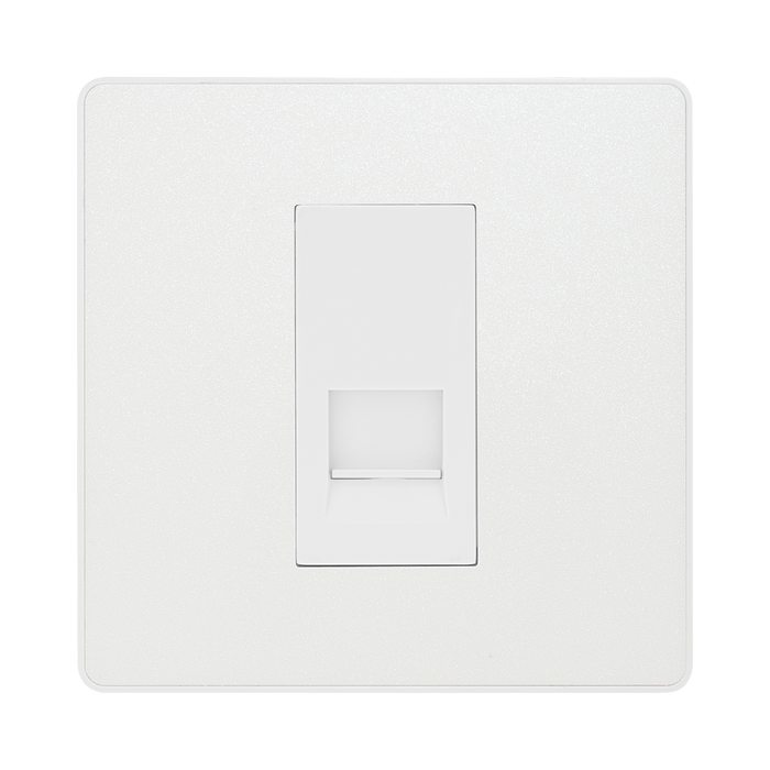 BG Evolve Pearl White Secondary Telephone Socket PCDCLBTS1W