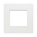 BG Evolve Pearl White 2G Euro Module Plate PCDCLEMS2W