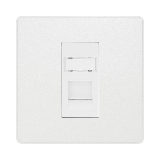 BG Evolve Pearl White RJ45 Cat6 Data Outlet PCDCLRJ4516W