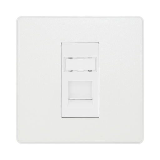 BG Evolve Pearl White RJ45 Cat5E Data Outlet PCDCLRJ451W