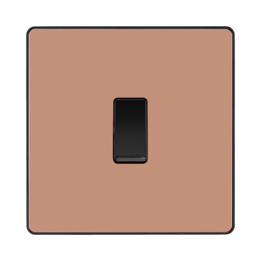 BG Evolve Polished Copper 1G 2 Way Light Switch PCDCP12B