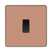 BG Evolve Polished Copper 1G 2 Way Light Switch PCDCP12B