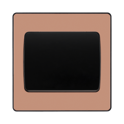 BG Evolve Polished Copper 1G 2 Way Wide Rocker Light Switch PCDCP12WB