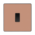 BG Evolve Polished Copper 1G Intermediate Light Switch PCDCP13B