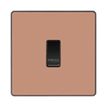 BG Evolve Polished Copper 10A Retractive Press Switch PCDCP14B
