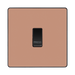 BG Evolve Polished Copper 10A Retractive Press Switch PCDCP14B