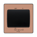 BG Evolve Polished Copper 10A Fan Isolator Switch PCDCP15B