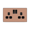 BG Evolve Polished Copper 13A Double Socket 5 Pack PCDCP22B