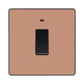 BG Evolve Polished Copper 20A Double Pole Switch with Neon PCDCP31B