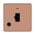 BG Evolve Polished Copper 13A Unswitched Spur with Neon and Flex Outlet PCDCP54B