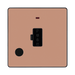 BG Evolve Polished Copper 13A Unswitched Spur with Neon and Flex Outlet PCDCP54B