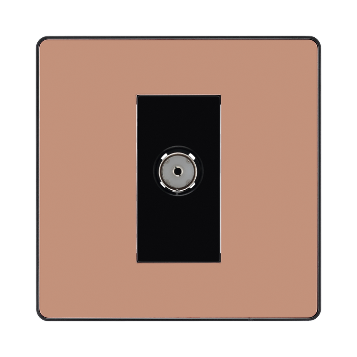 BG Evolve Polished Copper Co-Axial Socket PCDCP60B