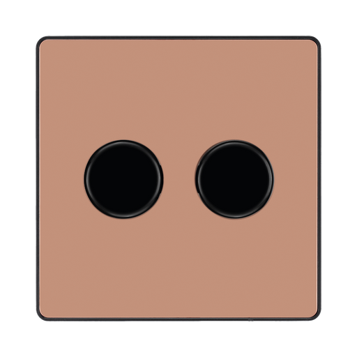 BG Evolve Polished Copper 2G Dimmer Switch PCDCP82B