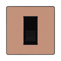 BG Evolve Polished Copper Master Telephone Socket PCDCPBTM1B