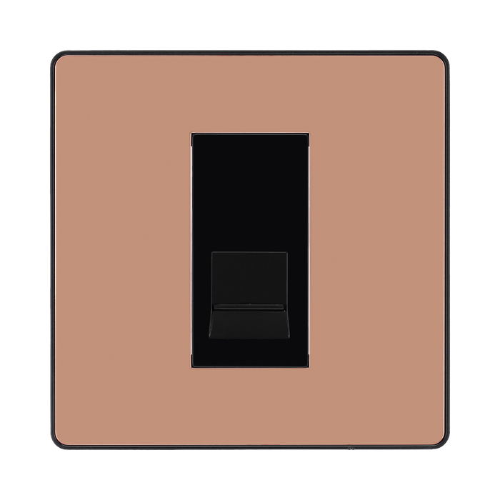 BG Evolve Polished Copper Secondary Telephone Socket PCDCPBTS1B