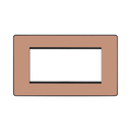 BG Evolve Polished Copper 4G Euro Module Plate PCDCPEMR4B