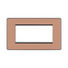 BG Evolve Polished Copper 4G Euro Module Plate PCDCPEMR4B