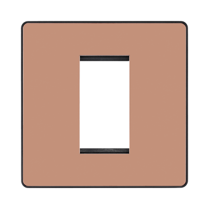 BG Evolve Polished Copper 1G Euro Module Plate PCDCPEMS1B