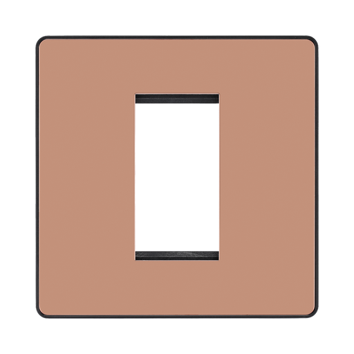 BG Evolve Polished Copper 1G Euro Module Plate PCDCPEMS1B
