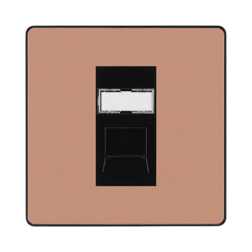 BG Evolve Polished Copper RJ45 Cat6 Data Outlet  PCDCPRJ4516B