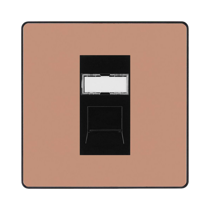 BG Evolve Polished Copper RJ45 Cat6 Data Outlet  PCDCPRJ4516B