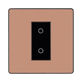 BG Evolve Polished Copper 1G Master Touch Dimmer Switch PCDCPTDM1B