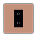 BG Evolve Polished Copper 1G Master Touch Dimmer Switch PCDCPTDM1B