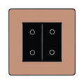BG Evolve Polished Copper 2G Master Touch Dimmer Switch PCDCPTDM2B