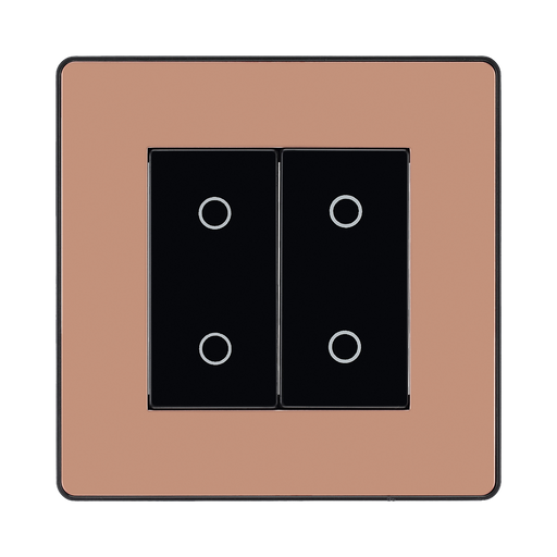 BG Evolve Polished Copper 2G Secondary Touch Dimmer Switch PCDCPTDS2B
