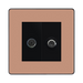 BG Evolve Polished Copper TV & Satellite Socket PCDCPTVSATB