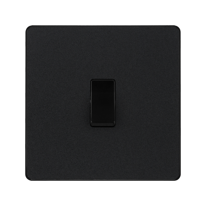 Additional view 10 of BG Evolve Matt Black 1G 2W Light Switch