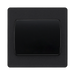 BG Evolve Matt Black 1G 2W Wide Rocker Light Switch PCDMB12WB