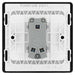 BG Evolve Matt Black 1G 2W Wide Rocker Light Switch PCDMB12WB - view 4