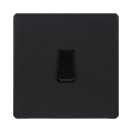 BG Evolve Matt Black Intermediate Light Switch PCDMB13B