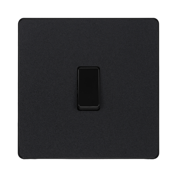 BG Evolve Matt Black Intermediate Light Switch PCDMB13B