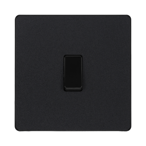 BG Evolve Matt Black Intermediate Light Switch PCDMB13B