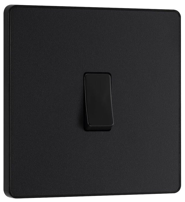 BG Evolve Matt Black Intermediate Light Switch PCDMB13B - view 2