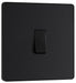 BG Evolve Matt Black Intermediate Light Switch PCDMB13B - view 2