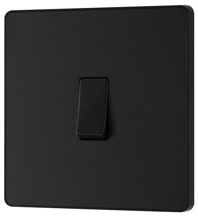 BG Evolve Matt Black Intermediate Light Switch PCDMB13B - view 3