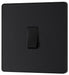 BG Evolve Matt Black Intermediate Light Switch PCDMB13B - view 3