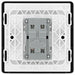 BG Evolve Matt Black Intermediate Light Switch PCDMB13B - view 4