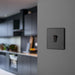 BG Evolve Matt Black Intermediate Light Switch PCDMB13B - view 5