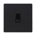 BG Evolve Matt Black 10A Retractive Press Switch PCDMB14B