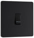 BG Evolve Matt Black 10A Retractive Press Switch PCDMB14B - view 2