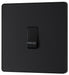 BG Evolve Matt Black 10A Retractive Press Switch PCDMB14B - view 3